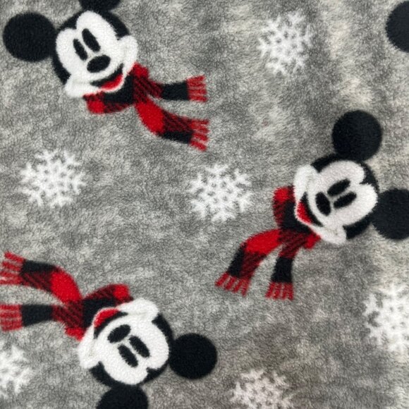 Disney Mickey Mouse Pajama Bottoms Womens XXL Gray Fleece Cozy - Picture 4 of 6